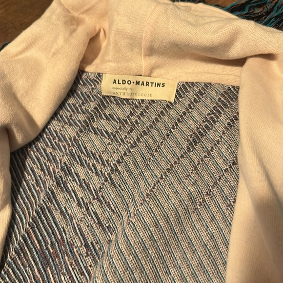 Anthropologie Aldomartins Moira Fringed Cardigan Multicolor Size Large - Picture 5 of 9